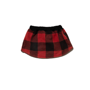 Reworked Buffalo Check Mini Skirt