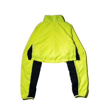 Vintage Nike Cropped Jacket Neon Yellow Zip Up