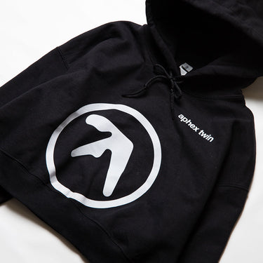 Rework Aphex Twin Cropped Hoodie – Black Graphic Sweatshirt