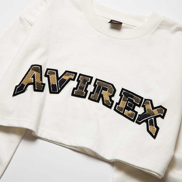 AVIREX vintage Cropped Crewneck Sweatshirt