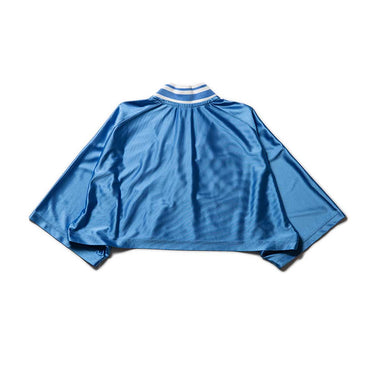 Reworked Nike Blue & White Cropped Jersey