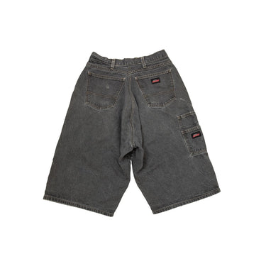 Vintage Dickies Reworked Baggy Carpenter Denim Shorts Washed Black