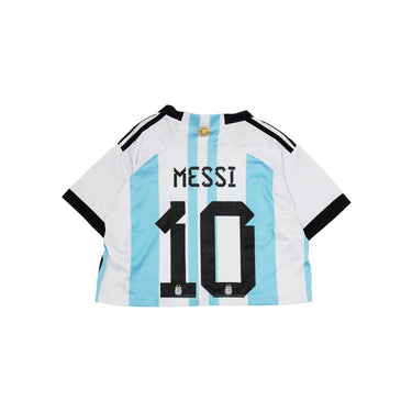 Vintage Argentina Messi No.10 Reworked Cropped Soccer Jersey
