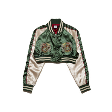 Rework Cropped Japan Souvenir Jacket