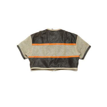 Harley-Davidson Rework Cropped Mesh Zip Top