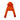 Orange sunset Cropped Zip Hoodie
