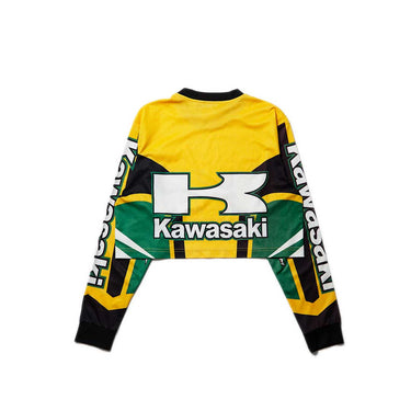 Kawasaki Rework Cropped Moto Jersey back view