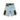 Reworked Denim Cargo Shorts | Camo Panel Detail front view