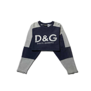 Vintage D&G Cropped Sweatshirt front view