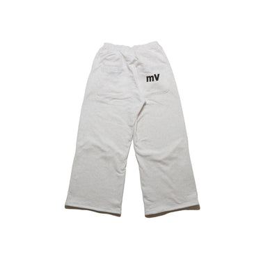 mv Logo Sweatpants | White Wide Leg