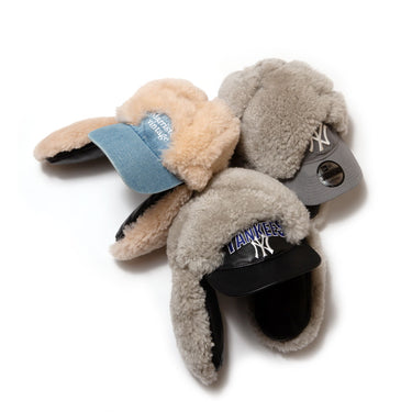 New Era NY Rework Shearling Trapper Cap Grey