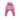 mv Logo Cropped Pink Hoodie