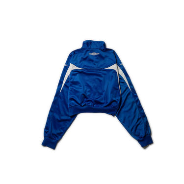 Vintage Umbro Cropped Track Jacket Blue
