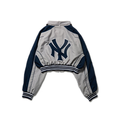 Rework Cropped Yankees Jacket