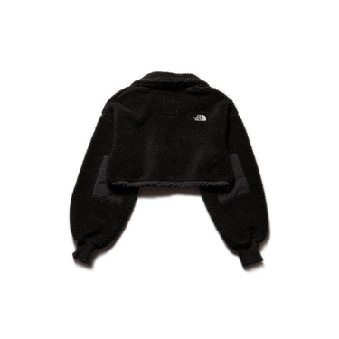 The North Face Rework Cropped Fleece Pullover Black
