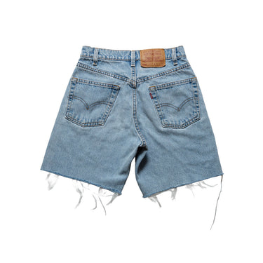 reworked vintage Levi’s denim cut-off shorts