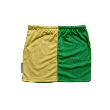 reworked Umbro two-tone drawstring mini skirt