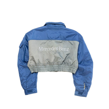 Mercedes-Benz Reworked Cropped Nylon Jacket Blue Olive Grey