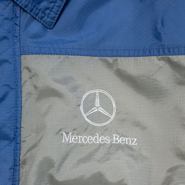 Mercedes-Benz Reworked Cropped Nylon Jacket Blue Olive Grey