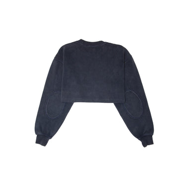 Vintage Christian Dior Cropped Sweatshirt Navy Embroidered Logo