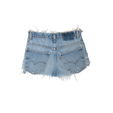 Vintage Levi’s Denim micro mini Skirt Light Wash Distressed
