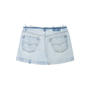 Vintage Levi’s Reworked Denim Mini Skirt Light Wash size L