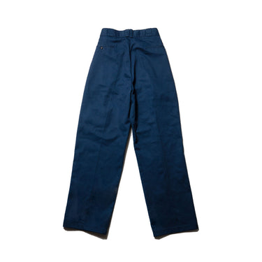Vintage Navy Wide Work Pants Pleated Straight