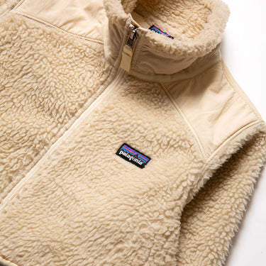 Patagonia Rework Cropped Fleece Jacket Beige Retro