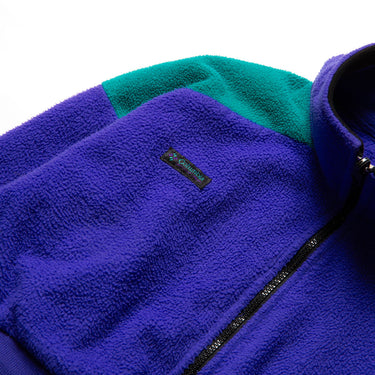 Vintage Columbia Cropped Fleece Jacket Purple Green Colorblock