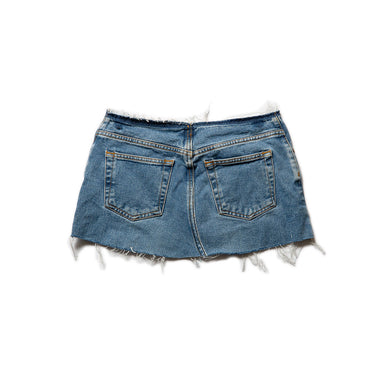 Calvin Klein rework Denim micro Mini Skirt Low Rise