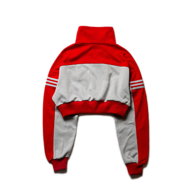 Adidas Japan Track Jacket Cropped Red Grey