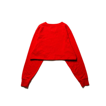 Polo Ralph Lauren Cropped Sweatshirt | Red Bear Logo Vintage